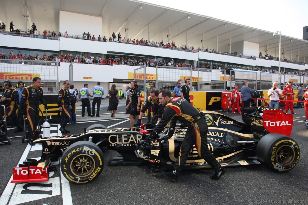 GP GIAPPONE, 07.10.2012- Gara, Romain Grosjean (FRA) Lotus F1 Team E20 