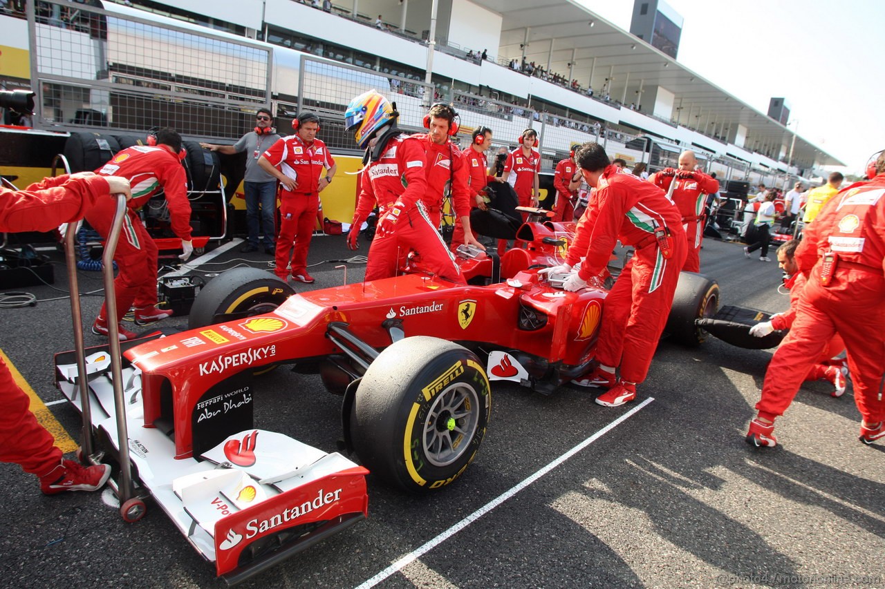 GP GIAPPONE, 07.10.2012- Gara, Fernando Alonso (ESP) Ferrari F2012 
