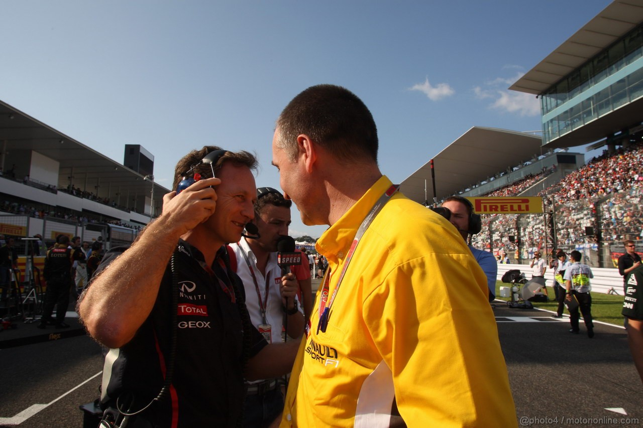 GP GIAPPONE, 07.10.2012- Gara, Christian Horner (GBR), Red Bull Racing, Sporting Director 
