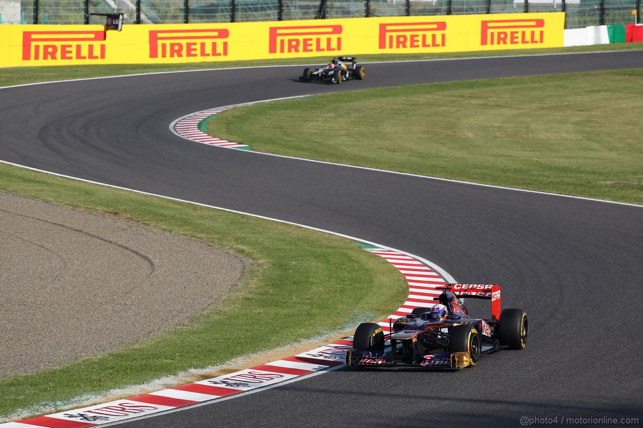 GP GIAPPONE, 07.10.2012- Gara, Daniel Ricciardo (AUS) Scuderia Toro Rosso STR7 