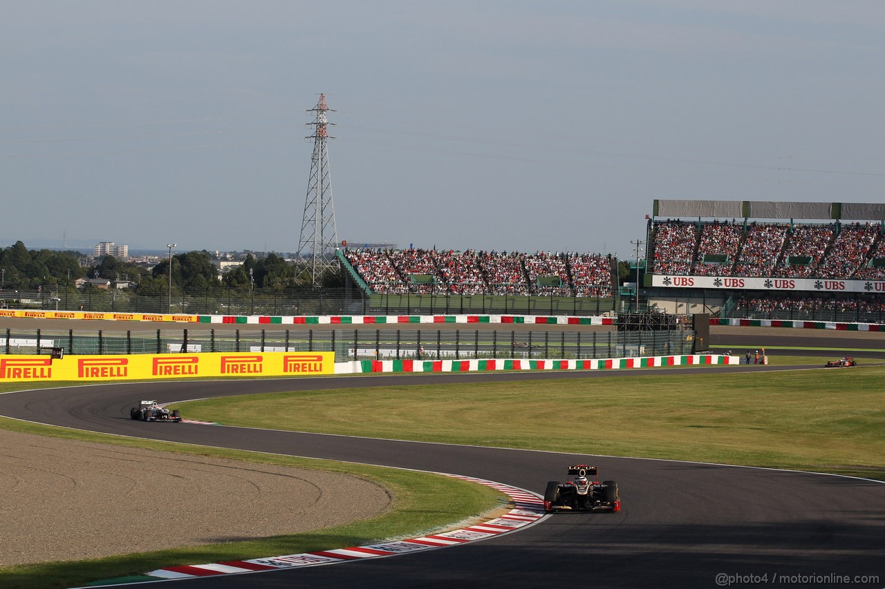 GP GIAPPONE, 07.10.2012- Gara, Kimi Raikkonen (FIN) Lotus F1 Team E20 