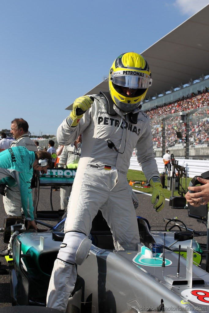 GP GIAPPONE, 07.10.2012- Gara, Nico Rosberg (GER) Mercedes AMG F1 W03 