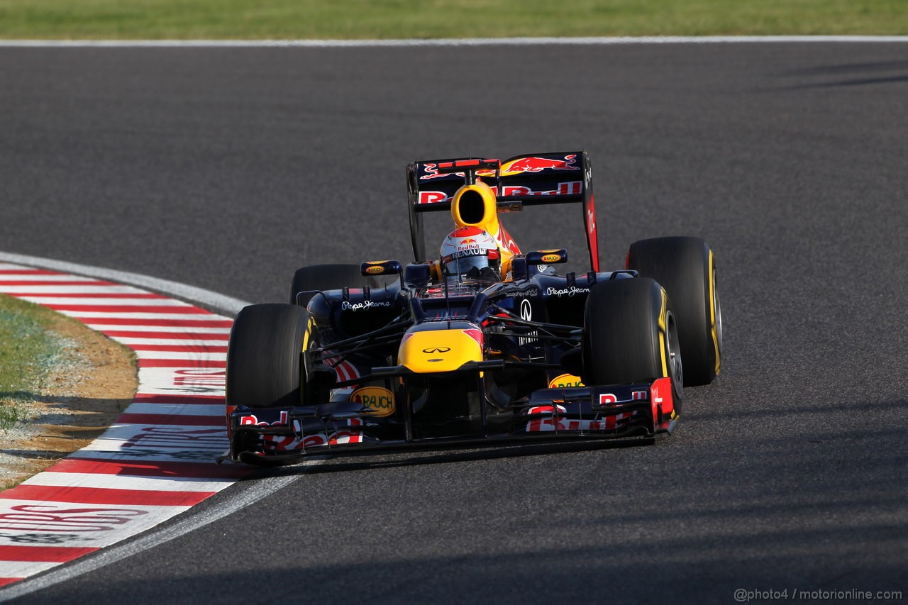 GP GIAPPONE, 07.10.2012- Gara, Sebastian Vettel (GER) Red Bull Racing RB8 