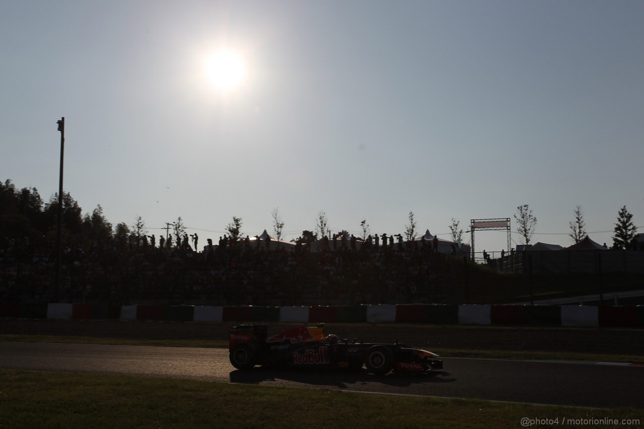 GP GIAPPONE, 07.10.2012- Gara, Mark Webber (AUS) Red Bull Racing RB8 