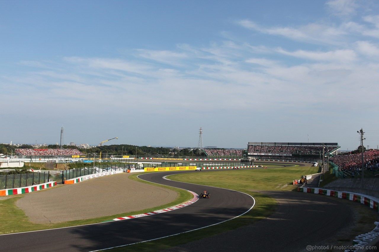 GP GIAPPONE, 07.10.2012- Gara, Sebastian Vettel (GER) Red Bull Racing RB8