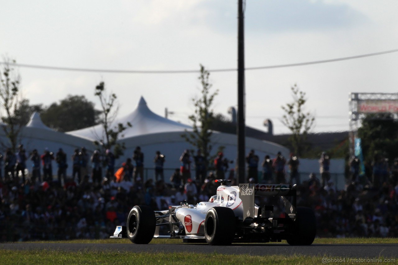 GP GIAPPONE, 07.10.2012- Gara, Kamui Kobayashi (JAP) Sauber F1 Team C31 