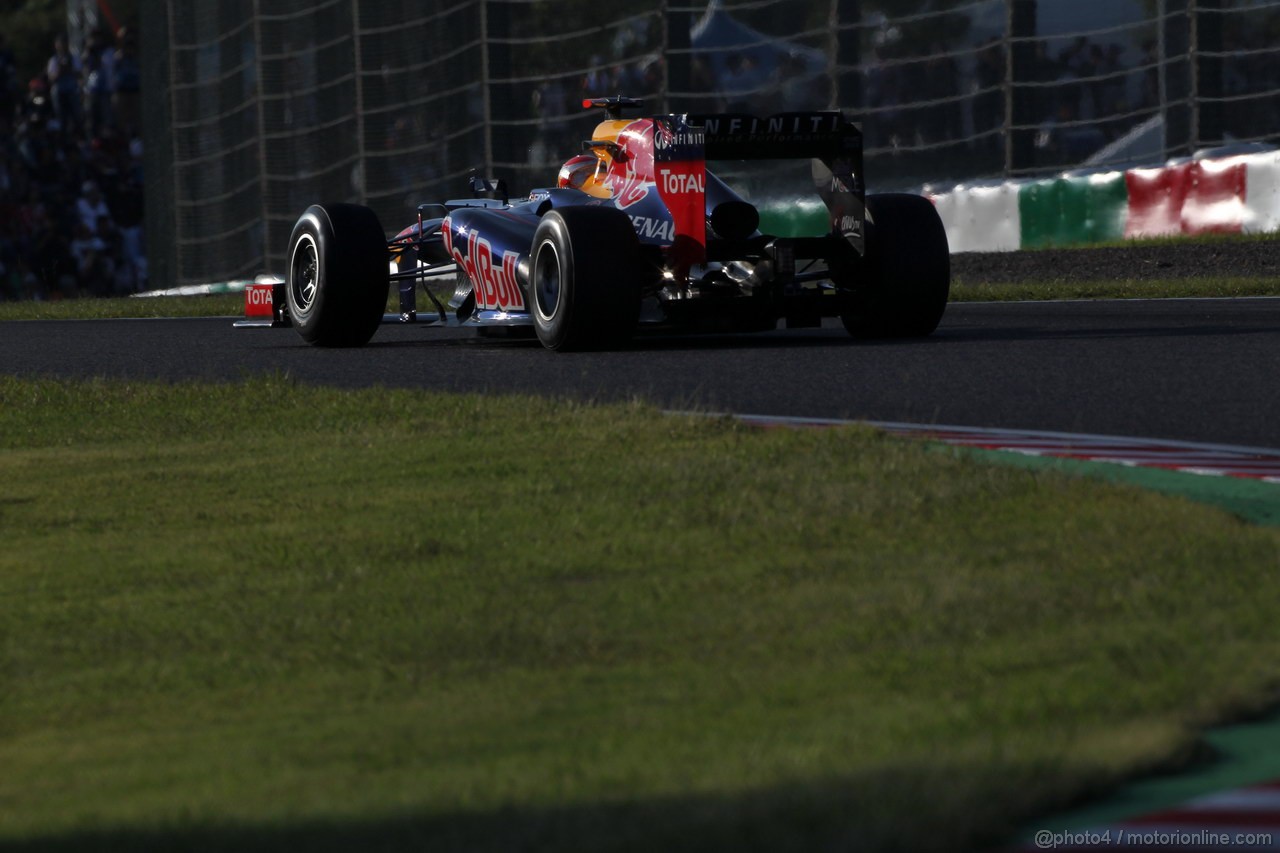 GP GIAPPONE, 07.10.2012- Gara, Sebastian Vettel (GER) Red Bull Racing RB8 