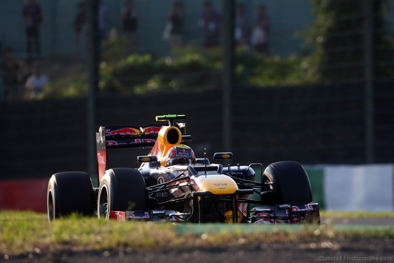 GP GIAPPONE, 07.10.2012- Gara, Mark Webber (AUS) Red Bull Racing RB8 