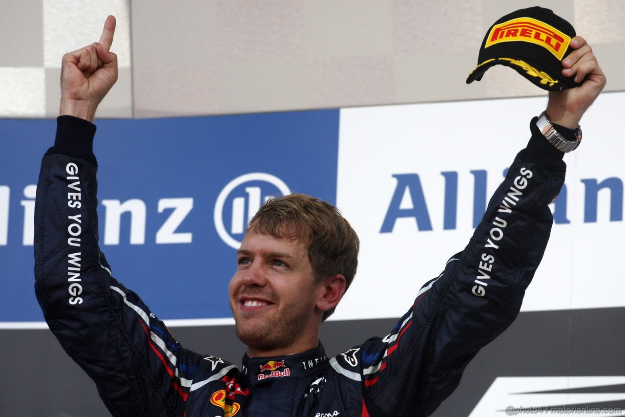 GP GIAPPONE, 07.10.2012- Gara, Sebastian Vettel (GER) Red Bull Racing RB8 vincitore