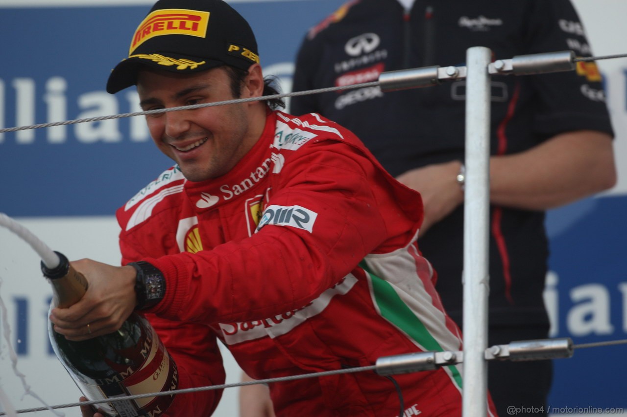 GP GIAPPONE, 07.10.2012- Gara, secondo Felipe Massa (BRA) Ferrari F2012 