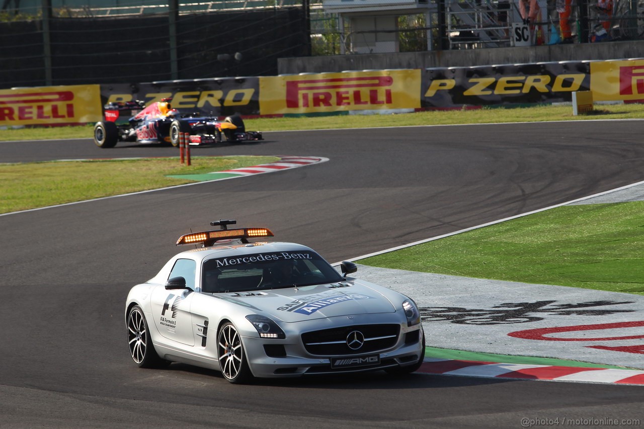 GP GIAPPONE, 07.10.2012- Gara, The Safety car on the track