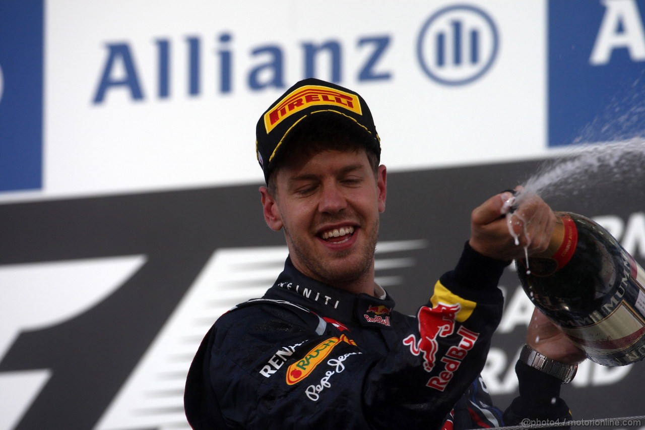 GP GIAPPONE, 07.10.2012- Gara, Sebastian Vettel (GER) Red Bull Racing RB8 vincitore 