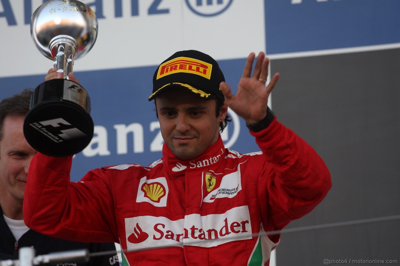 GP GIAPPONE, 07.10.2012- Gara, secondo Felipe Massa (BRA) Ferrari F2012