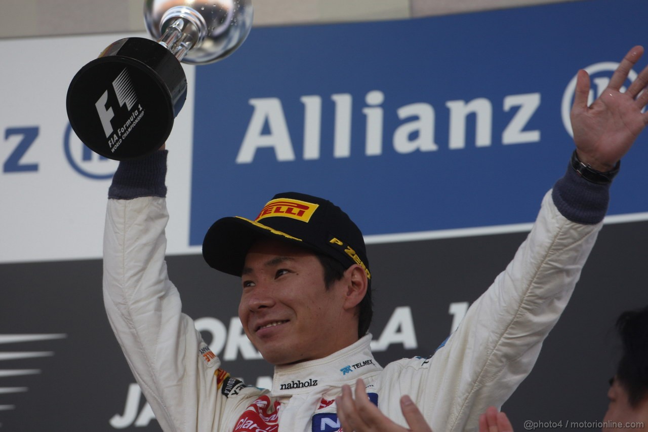 GP GIAPPONE, 07.10.2012- Gara, terzo Kamui Kobayashi (JAP) Sauber F1 Team C31