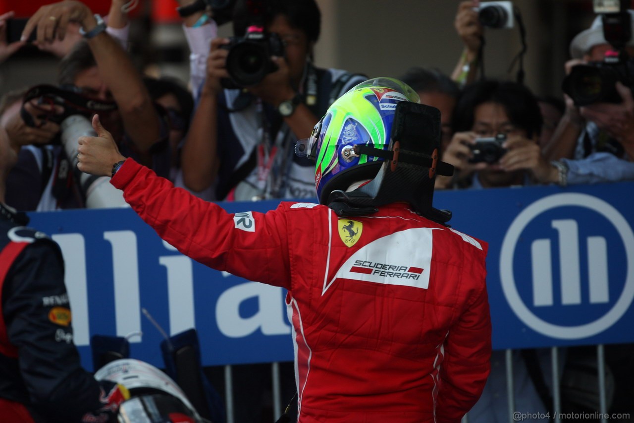 GP GIAPPONE, 07.10.2012- Gara, secondo Felipe Massa (BRA) Ferrari F2012