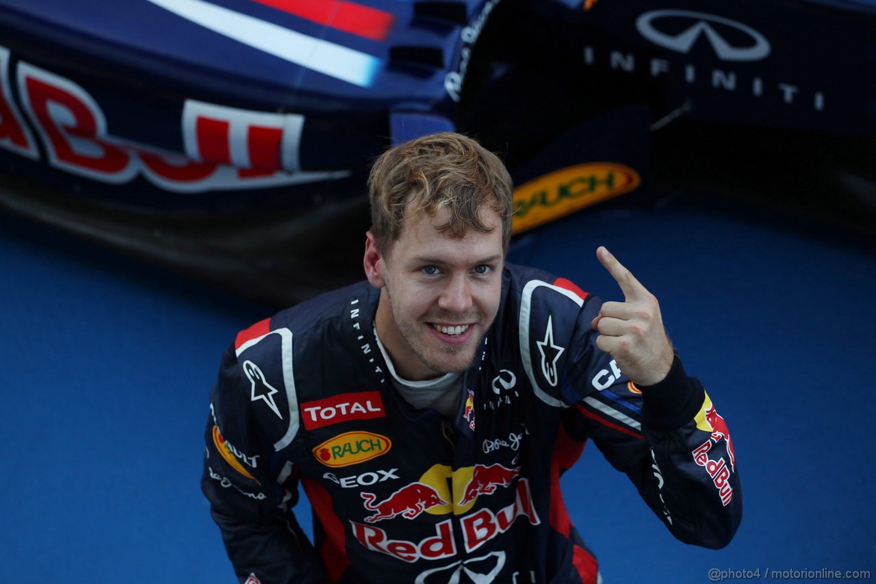 GP GIAPPONE, 07.10.2012- Gara, Sebastian Vettel (GER) Red Bull Racing RB8 vincitore
