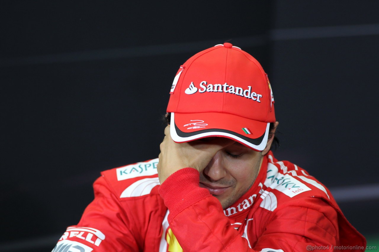 GP GIAPPONE, 07.10.2012- Gara, Conferenza Stampa, Felipe Massa (BRA) Ferrari F2012 
