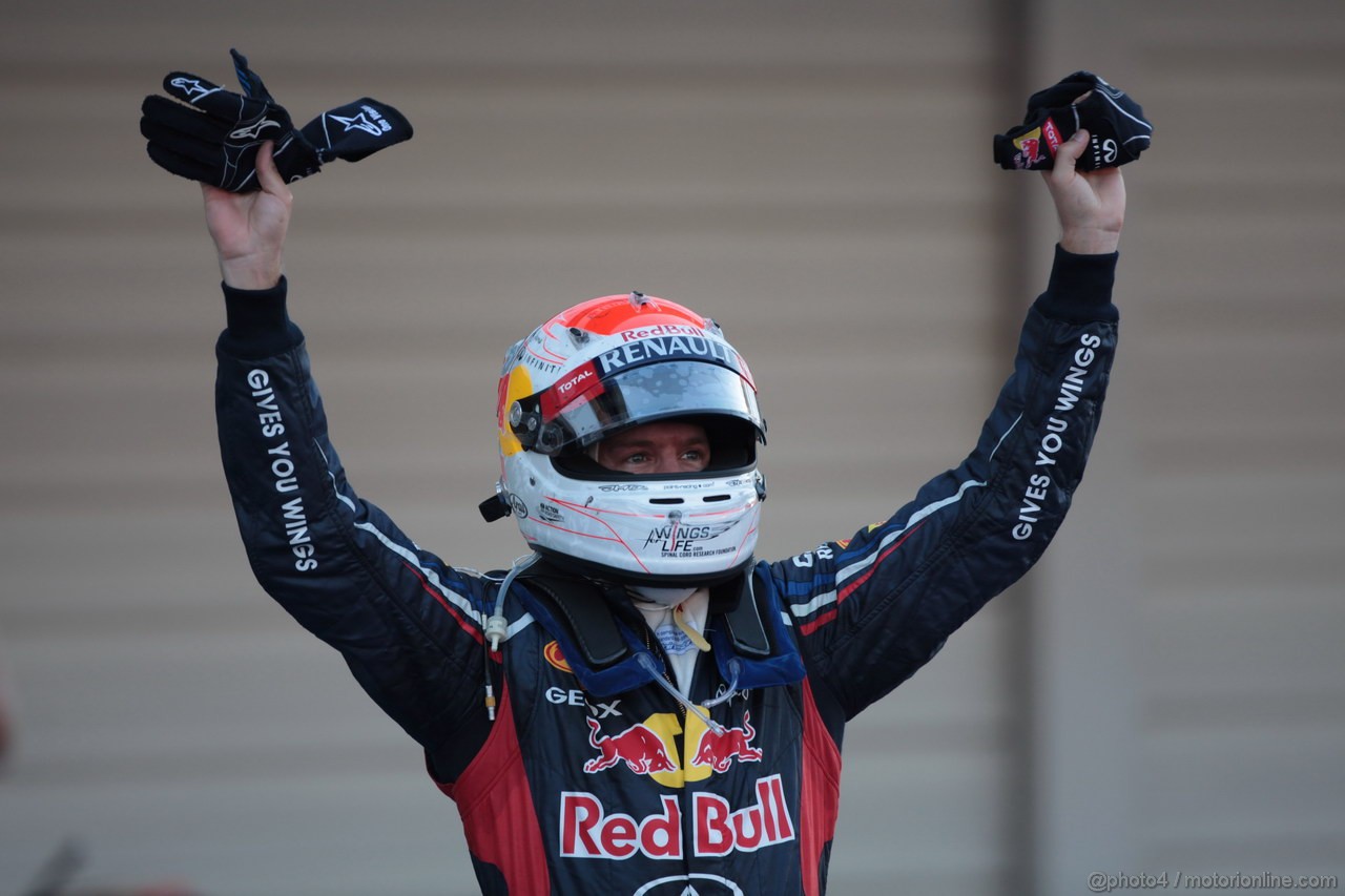GP GIAPPONE, 07.10.2012- Gara, Sebastian Vettel (GER) Red Bull Racing RB8 vincitore