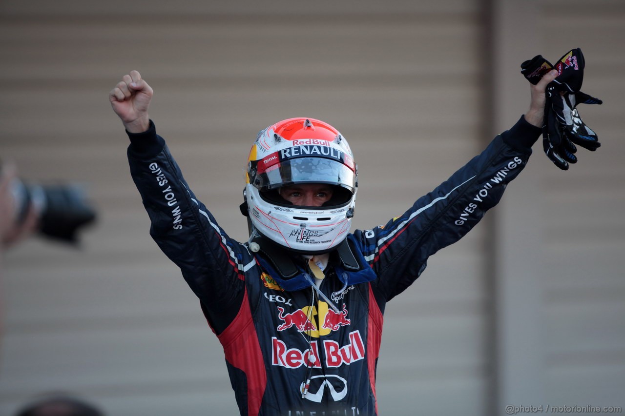 GP GIAPPONE, 07.10.2012- Gara, Sebastian Vettel (GER) Red Bull Racing RB8 vincitore 
