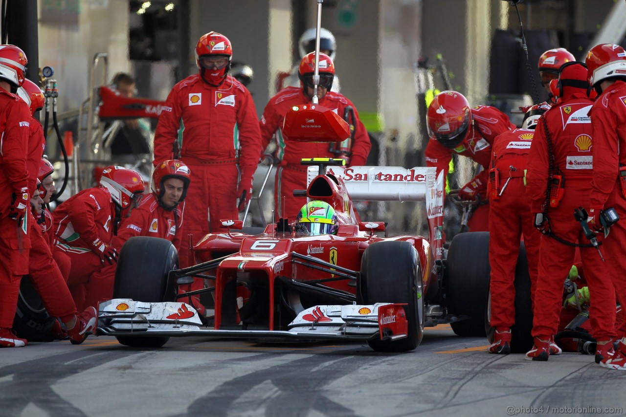 GP GIAPPONE, 07.10.2012- Gara, Pit Stop, Felipe Massa (BRA) Ferrari F2012