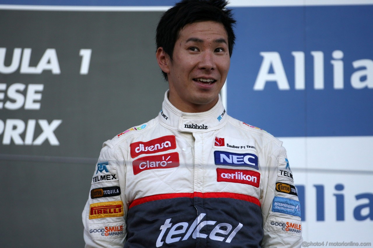 GP GIAPPONE, 07.10.2012- Gara, terzo Kamui Kobayashi (JAP) Sauber F1 Team C31