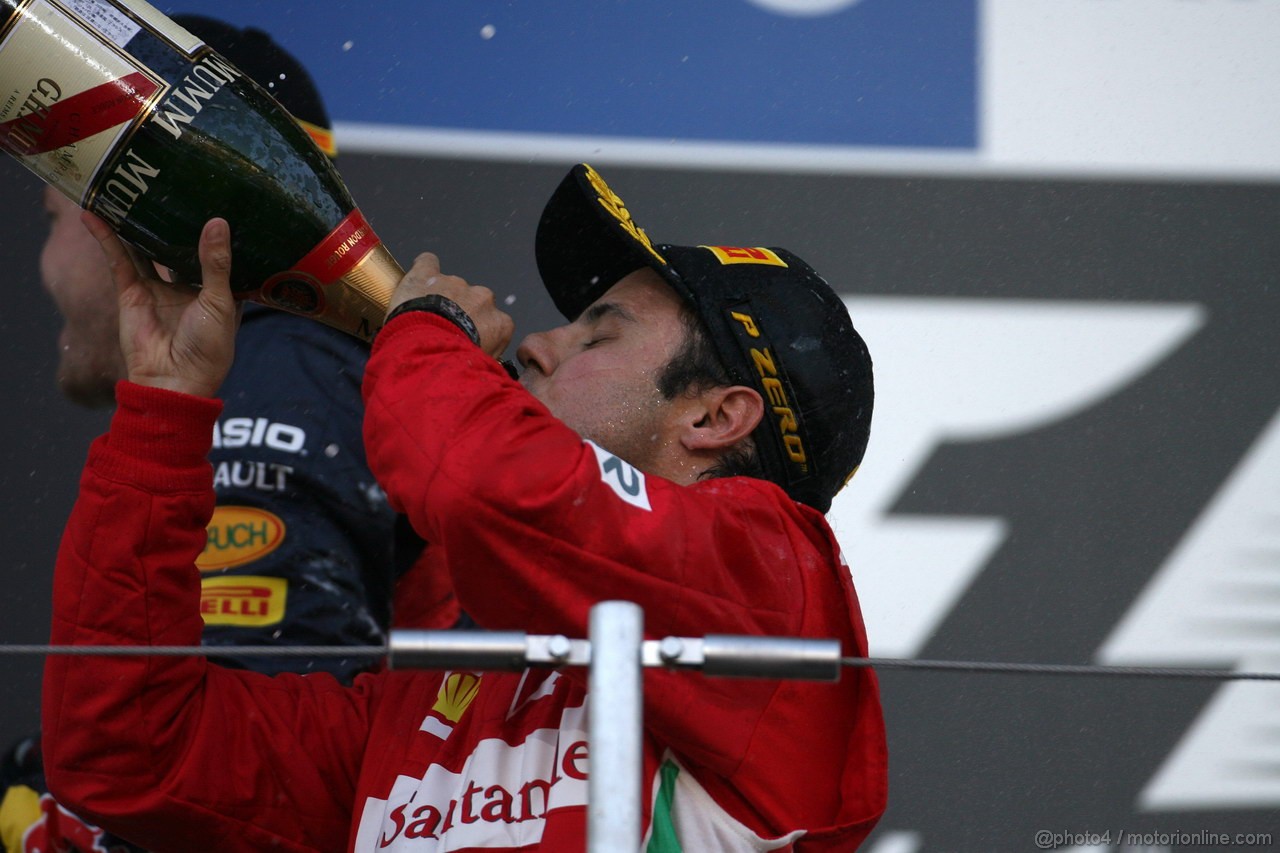 GP GIAPPONE, 07.10.2012- Gara, secondo Felipe Massa (BRA) Ferrari F2012 