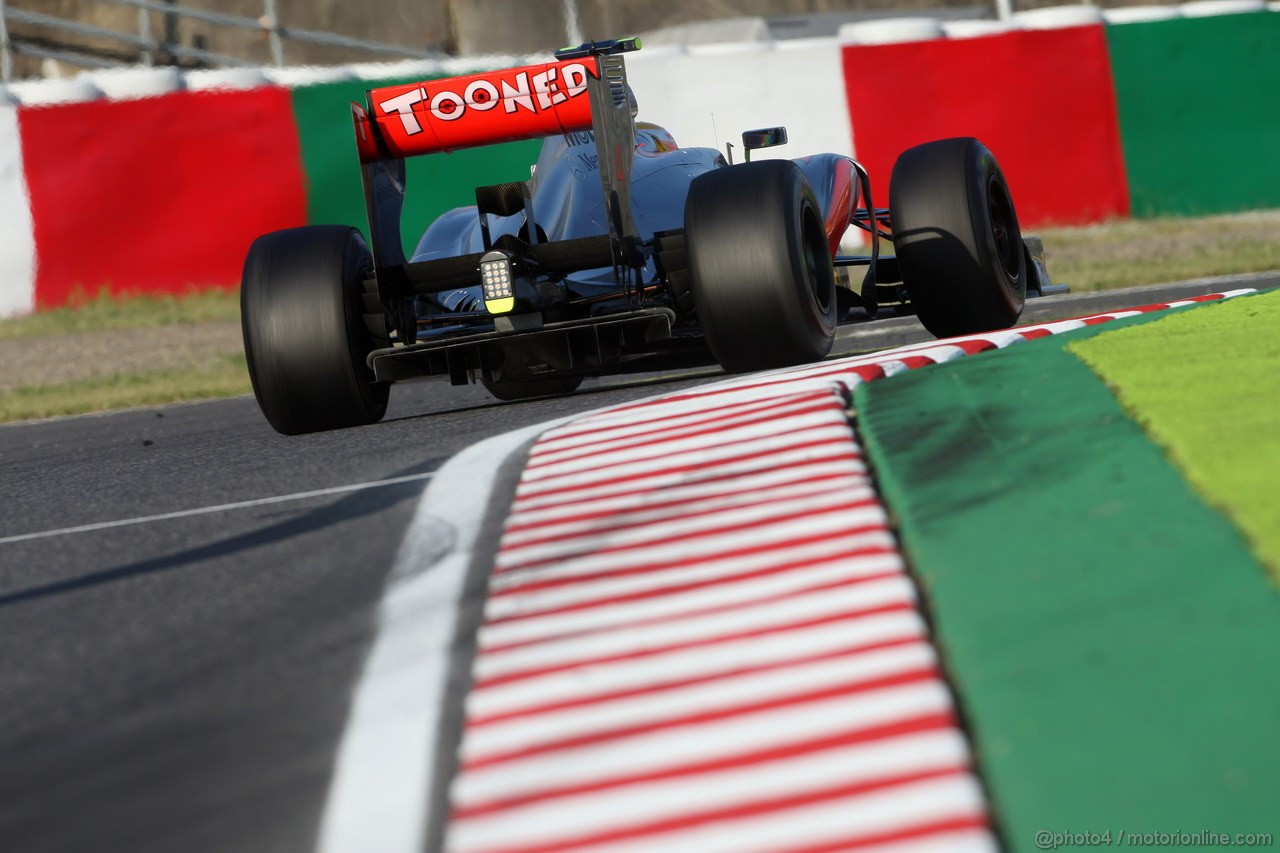 GP GIAPPONE, 07.10.2012- Gara, Lewis Hamilton (GBR) McLaren Mercedes MP4-27 