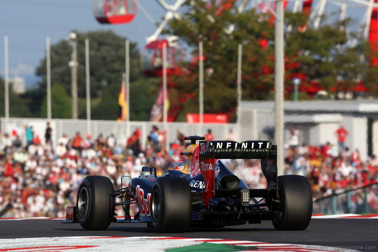 GP GIAPPONE, 07.10.2012- Gara, Sebastian Vettel (GER) Red Bull Racing RB8