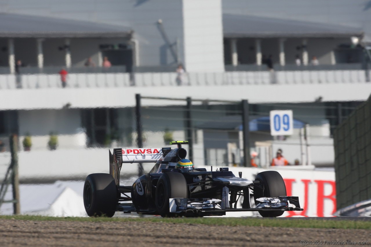 GP GIAPPONE, 07.10.2012- Gara, Bruno Senna (BRA) Williams F1 Team FW34 