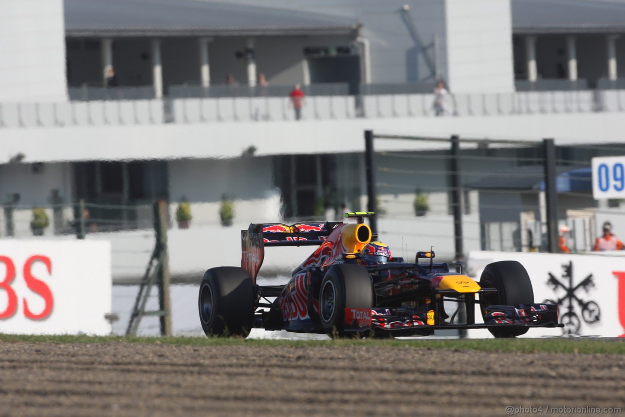 GP GIAPPONE, 07.10.2012- Gara, Mark Webber (AUS) Red Bull Racing RB8 