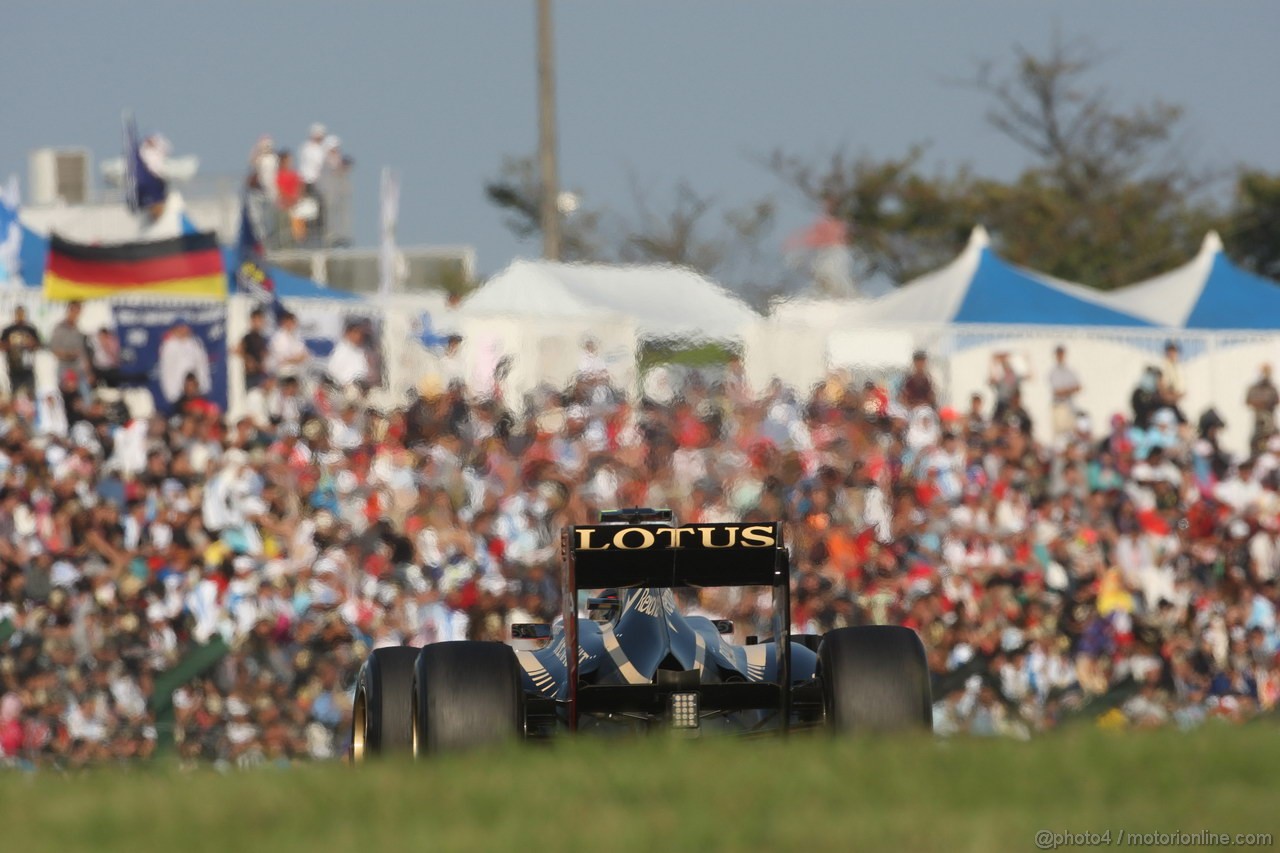 GP GIAPPONE, 07.10.2012- Gara, Romain Grosjean (FRA) Lotus F1 Team E20 