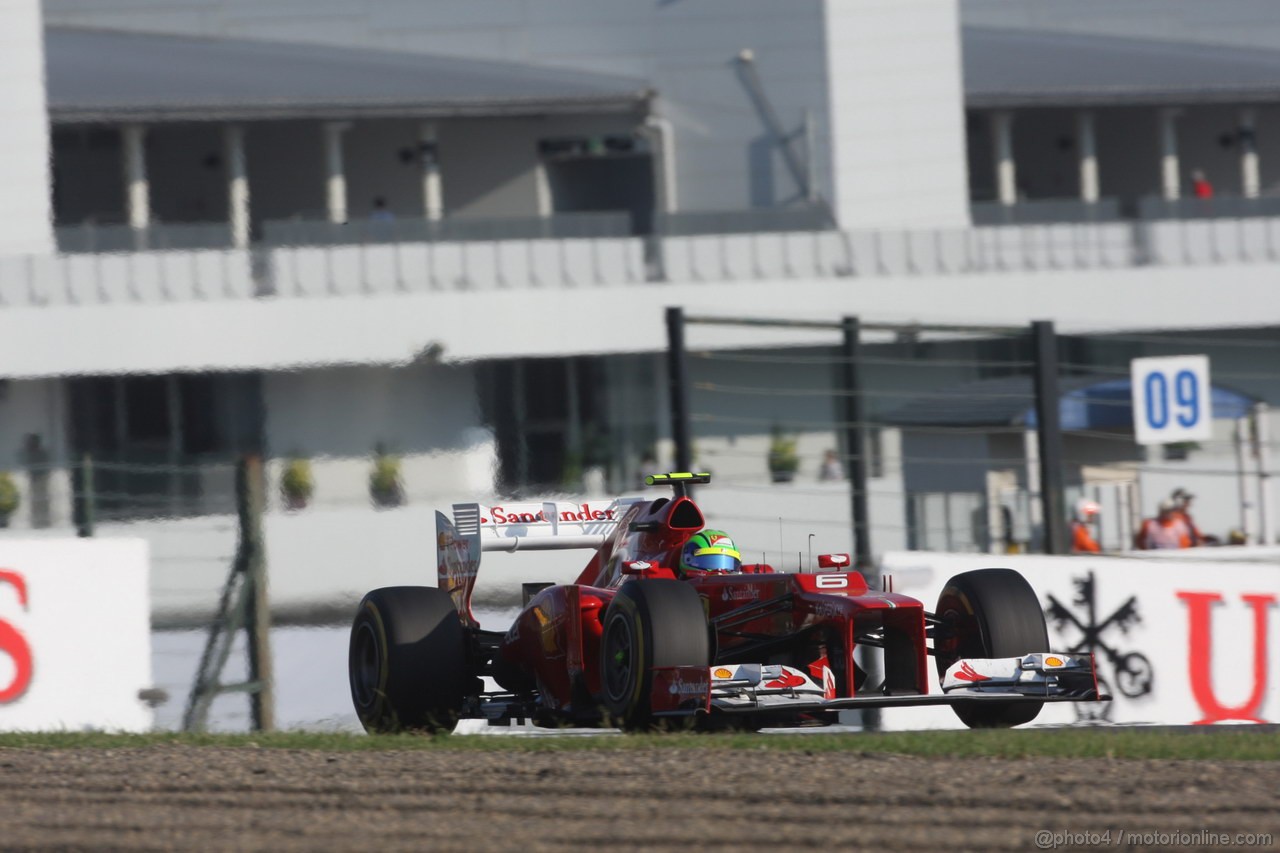 GP GIAPPONE, 07.10.2012- Gara, Felipe Massa (BRA) Ferrari F2012 