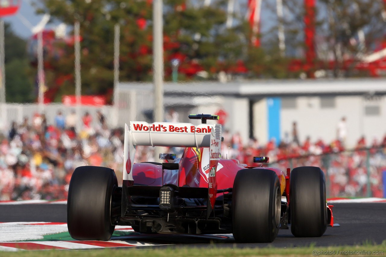 GP GIAPPONE, 07.10.2012- Gara, Felipe Massa (BRA) Ferrari F2012 