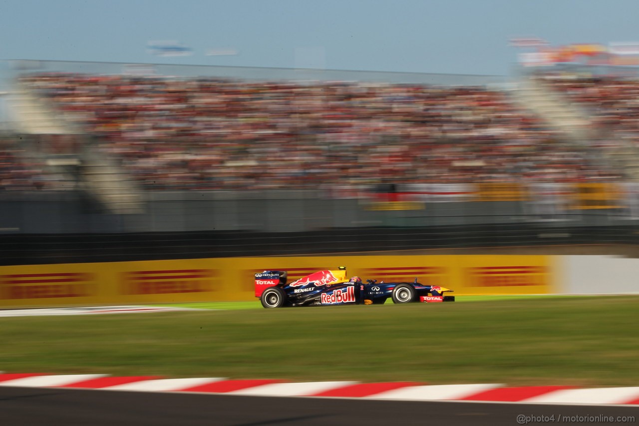 GP GIAPPONE, 07.10.2012- Gara, Mark Webber (AUS) Red Bull Racing RB8 