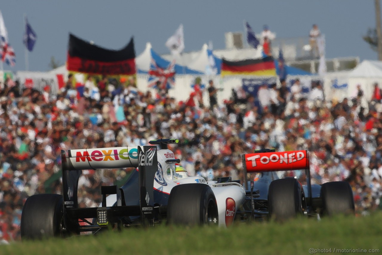 GP GIAPPONE, 07.10.2012- Gara, Sergio Prez (MEX) Sauber F1 Team C31