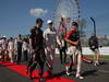 GP GIAPPONE, 07.10.2012- Sebastian Vettel (GER) Red Bull Racing RB8, Michael Schumacher (GER) Mercedes AMG F1 W03 e Timo Glock (GER) Marussia F1 Team MR01 at drivers parade  