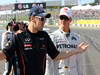 GP GIAPPONE, 07.10.2012- Sebastian Vettel (GER) Red Bull Racing RB8 e Michael Schumacher (GER) Mercedes AMG F1 W03