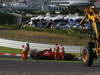 GP GIAPPONE, 07.10.2012- Gara, Crash, Fernando Alonso (ESP) Ferrari F2012