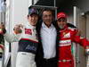 GP GIAPPONE, 07.10.2012- Gara, terzo Kamui Kobayashi (JAP) Sauber F1 Team C31, Jean Alesi (FRA) e secondo Felipe Massa (BRA) Ferrari F2012