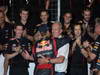 GP GIAPPONE, 07.10.2012- Gara, Festeggiamenti, Sebastian Vettel (GER) Red Bull Racing RB8 vincitore with Helmut Marko (AUT), Red Bull Racing, Red Bull Advisor 