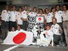 GP GIAPPONE, 07.10.2012- Gara, Festeggiamenti, terzo Kamui Kobayashi (JAP) Sauber F1 Team C31