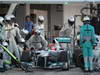 GP GIAPPONE, 07.10.2012- Gara, Pit Stop, Michael Schumacher (GER) Mercedes AMG F1 W03 