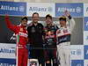 GP GIAPPONE, 07.10.2012- Gara, secondo Felipe Massa (BRA) Ferrari F2012, Sebastian Vettel (GER) Red Bull Racing RB8 vincitore e terzo Kamui Kobayashi (JAP) Sauber F1 Team C31 