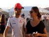GP GIAPPONE, 04.10.2012- Jenson Button (GBR) McLaren Mercedes MP4-27 e Domenica Jessica Michibata (GBR)