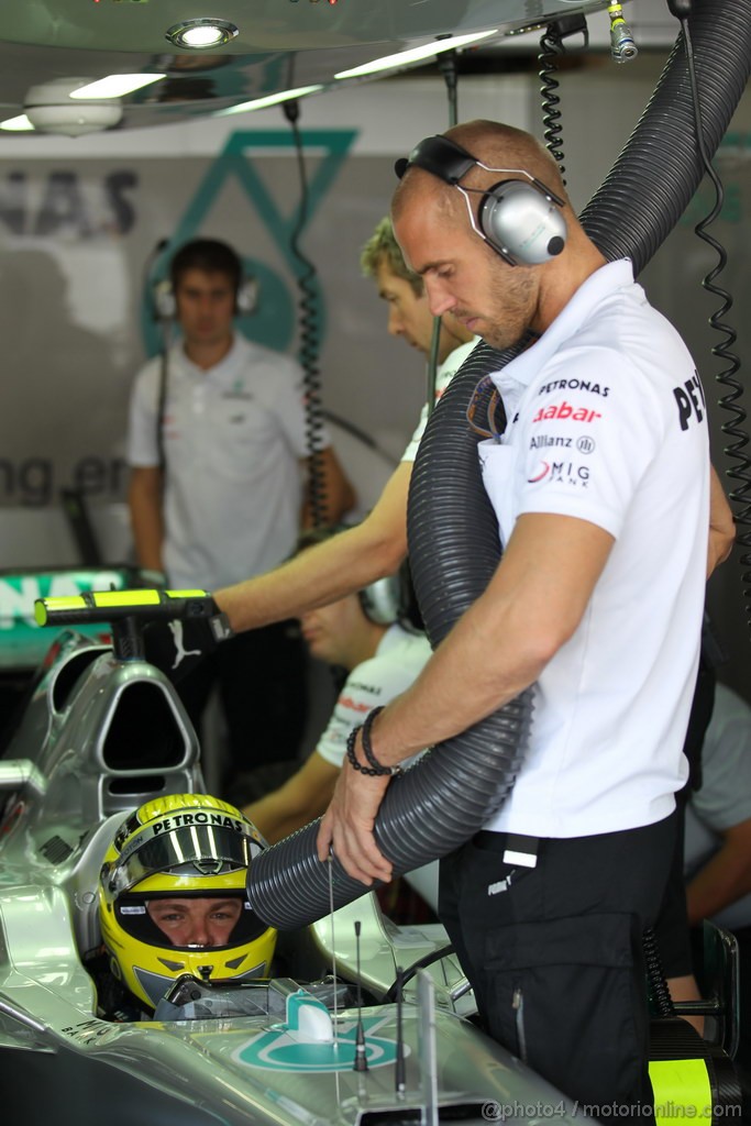 GP GIAPPONE, 06.10.2012- Prove Libere 3, Nico Rosberg (GER) Mercedes AMG F1 W03 
