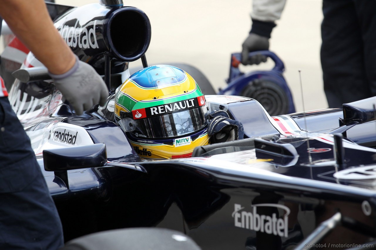 GP GIAPPONE, 06.10.2012- Prove Libere 3, Bruno Senna (BRA) Williams F1 Team FW34 