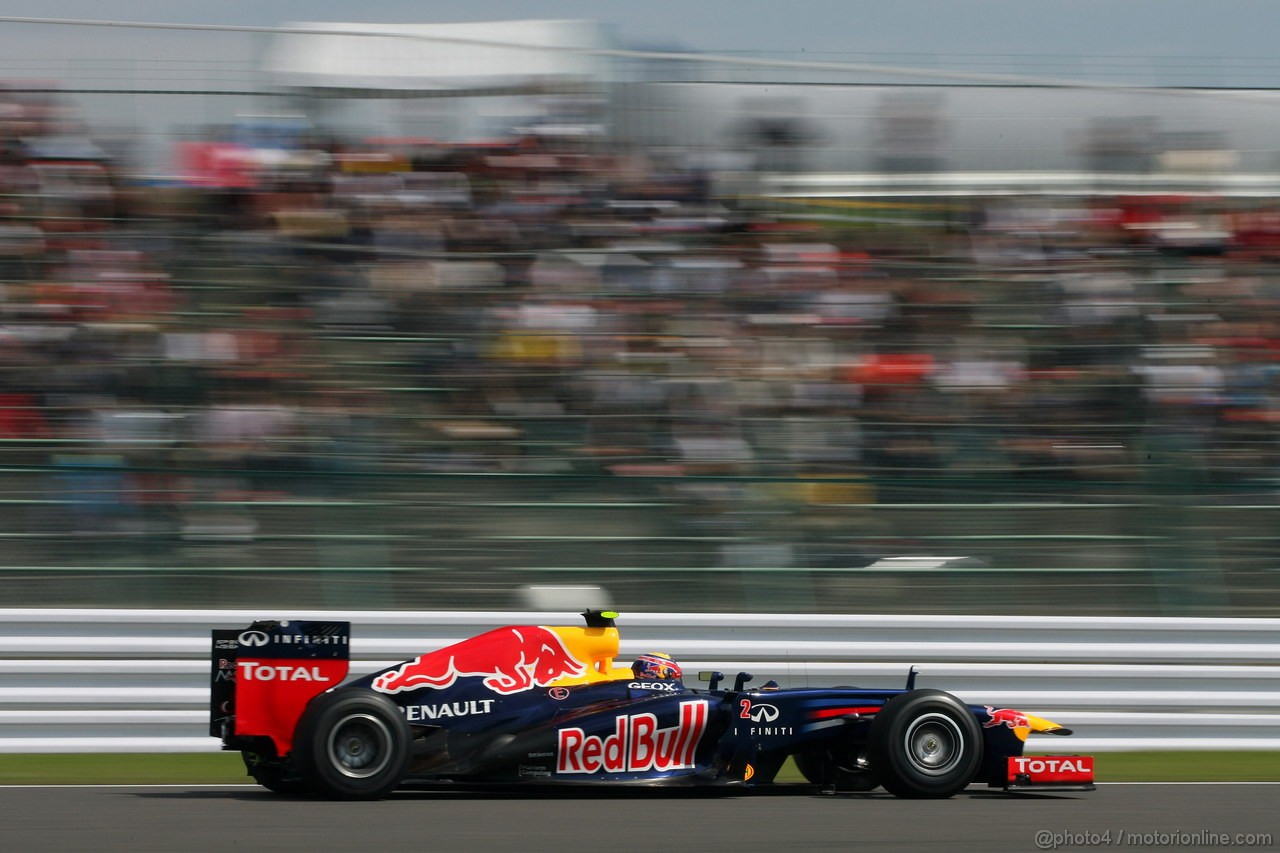 GP GIAPPONE, 06.10.2012- Prove Libere 3, Mark Webber (AUS) Red Bull Racing RB8 