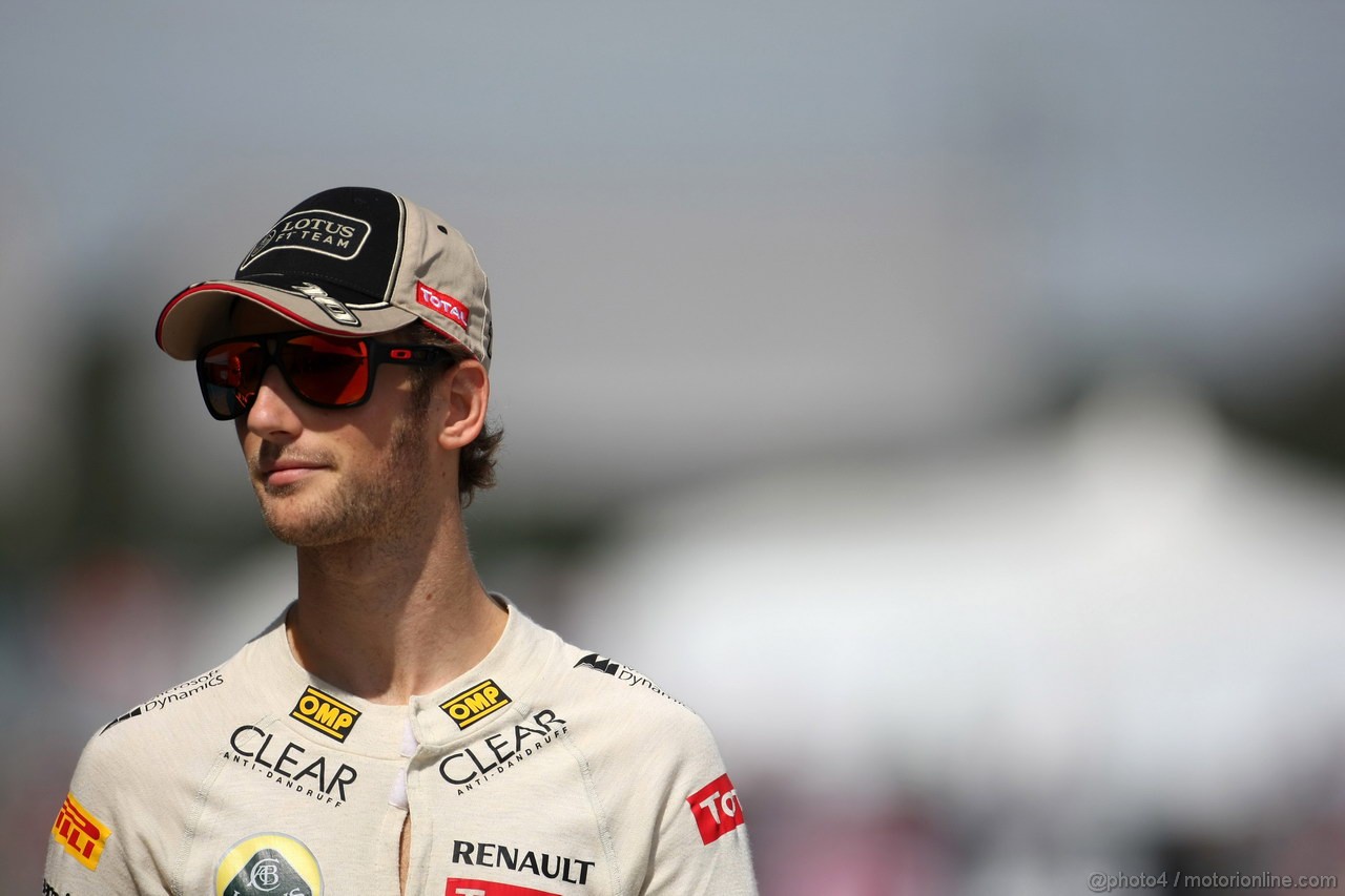 GP GIAPPONE, 06.10.2012- Prove Libere 3, Romain Grosjean (FRA) Lotus F1 Team E20 