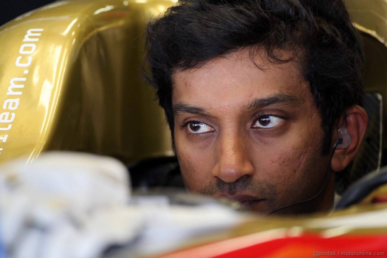 GP GIAPPONE, 06.10.2012- Prove Libere 3, Narain Karthikeyan (IND) HRT Formula 1 Team F112 