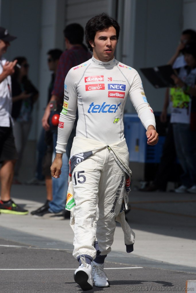 GP GIAPPONE, 06.10.2012- Prove Libere 3, Sergio Prez (MEX) Sauber F1 Team C31